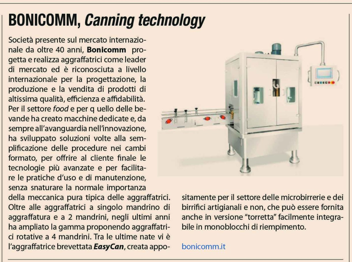 anteprima sul Sole 24 Ore dell'articolo su Bonicomm srl